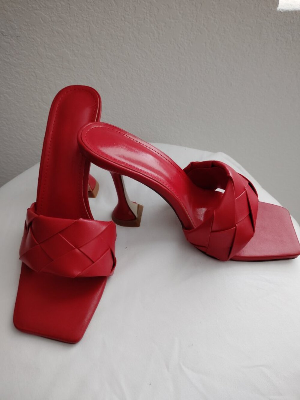 Red Backless Heel - Picture 2 of 4
